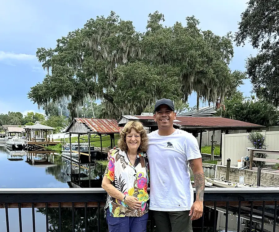 Toro Movers with a customer on a Central Florida canal after a local move