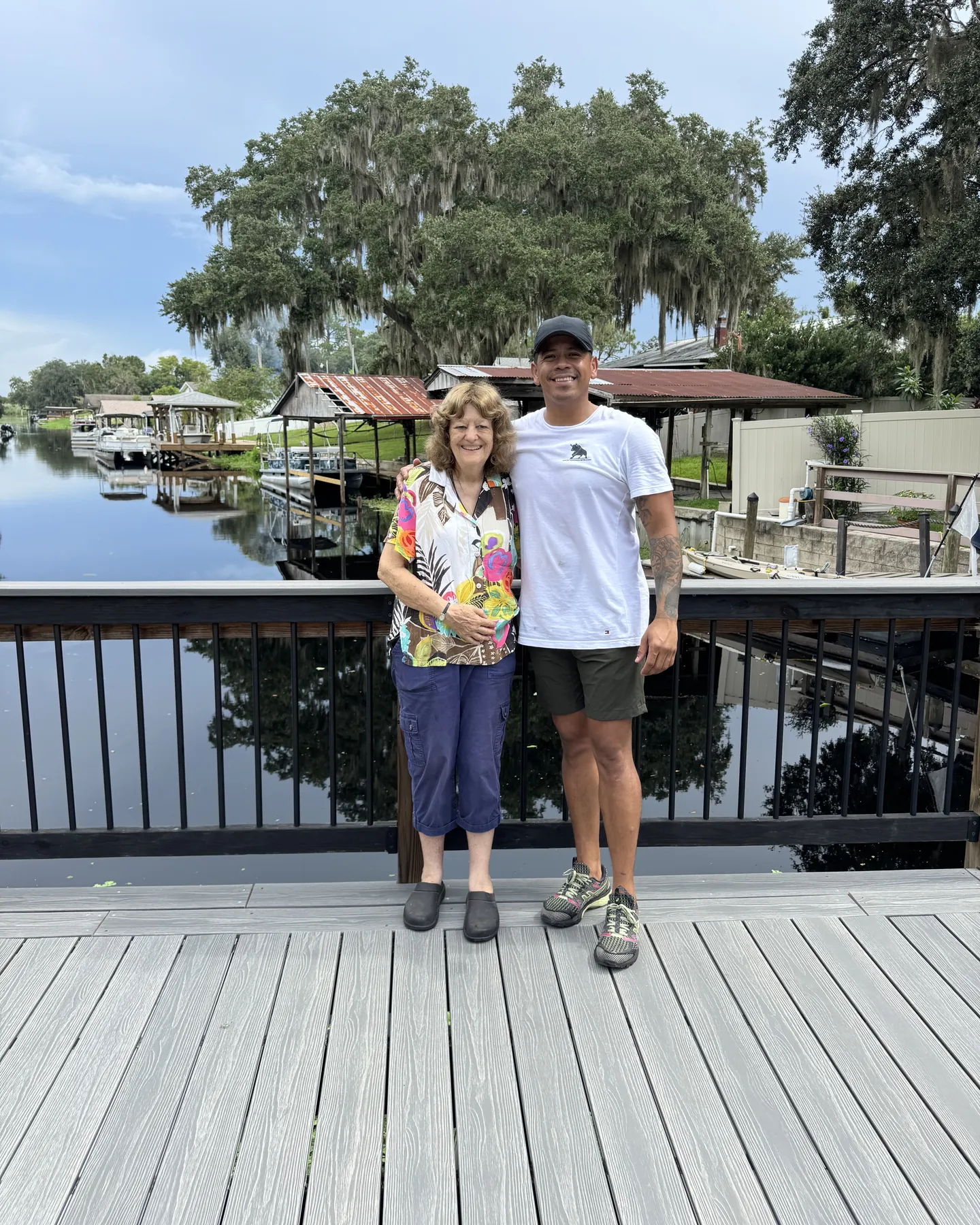 Toro Movers with a customer on a Central Florida canal after a local move